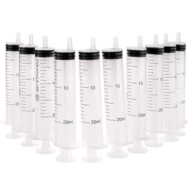 Gufastoe 20ml Syringe-s with Caps (Pack of 10) for Industrial & Scientific