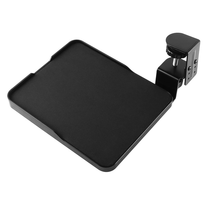 Laroal Mouse Tray Clip Under Desk Mouse Platform Clip Slide