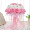 INSUNSIX Artificial Rose Flowers,100 pcs Foam Rose Bulk Pink Fake