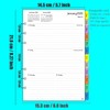2026 Diary Refill A5 Size 6 Holes, Annual Weekly &