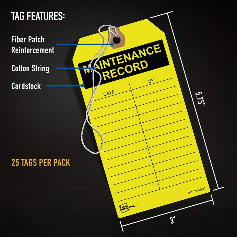 Avery Pack of Tags, 5S Red Tags with Strings –