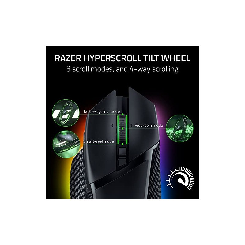 Razer Basilisk V3 Pro mouse ergonómico inalámbrico personalizable para juegos