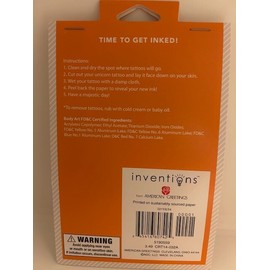 American Greeting Children's Temporary Tattoos Unicorn Rainbow Designs New