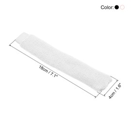 PATIKIL Cotton Feeling Badminton Towel Grip, 4 Pack Nylon Tennis Racket Overgrip Racquet Grip Hand Glue Anti-Skid Sweatband for Golf Bike Handle, Black/White