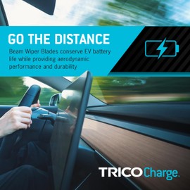 TRICO Charge 26" + 24" Super Premium EV Automotive Replacement Windshield Wiper Blades for Electric Car (Set of 2), All-Weather Beam Wiper Blades for Select Vehicle Models