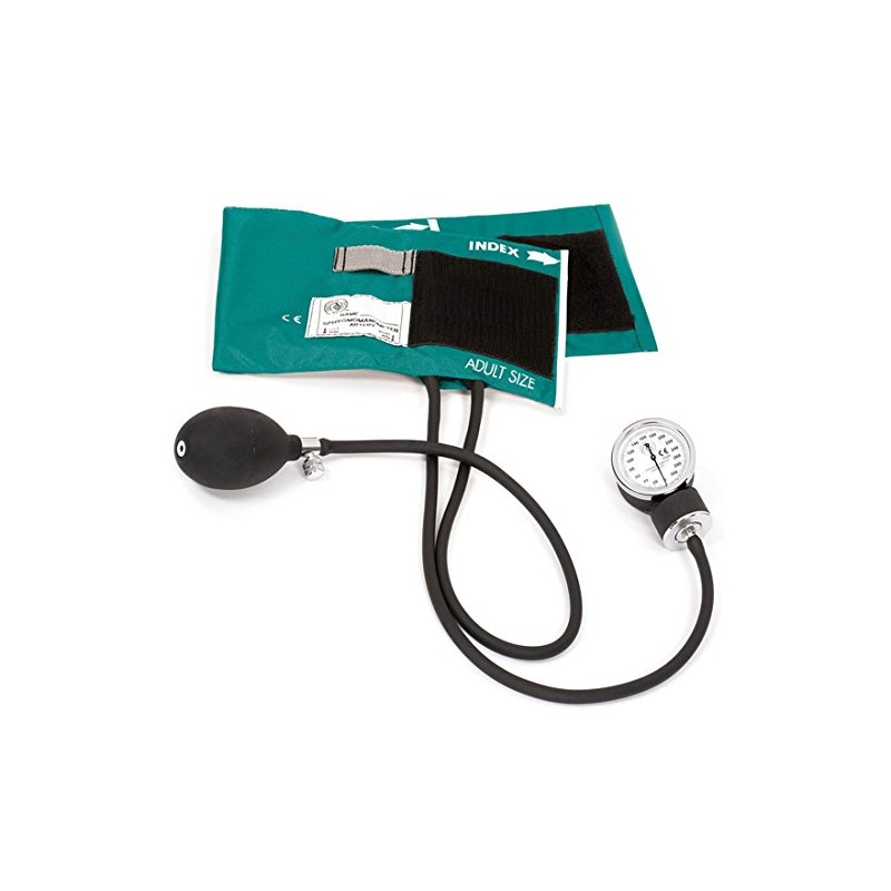 Premium Adult Aneroid Sphygmomanometer, Teal