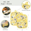 Heat Resistant Designer Pot Holders with Hand Pockets and Hanging