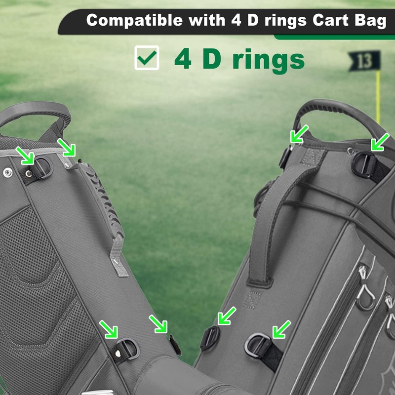 Golf Bag Strap Replacement Shoulder Adjustable Strap Padded Backpack Golf