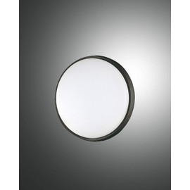Fabas Luce Olly 3315-69-101 Ceiling Light in Aluminium Black LED 10 W 900LM IP54