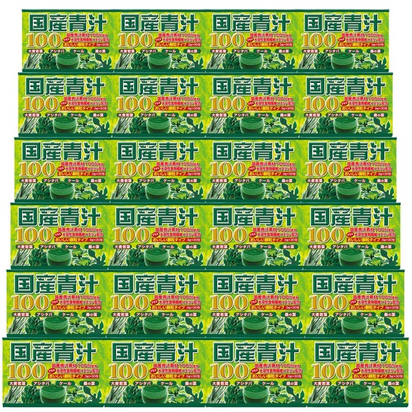 Japanese Green Juice, Set of 24, 360-720 Day Supply, 0.1 oz (3 g) x 30 Packs, Barley Waka, Asuka Leaves, Mulberry Leaves, Kale Packing, Powder Case