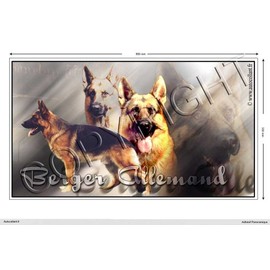 Pets-easy Rectangular Sticker Dog 60 cm German Shepherd