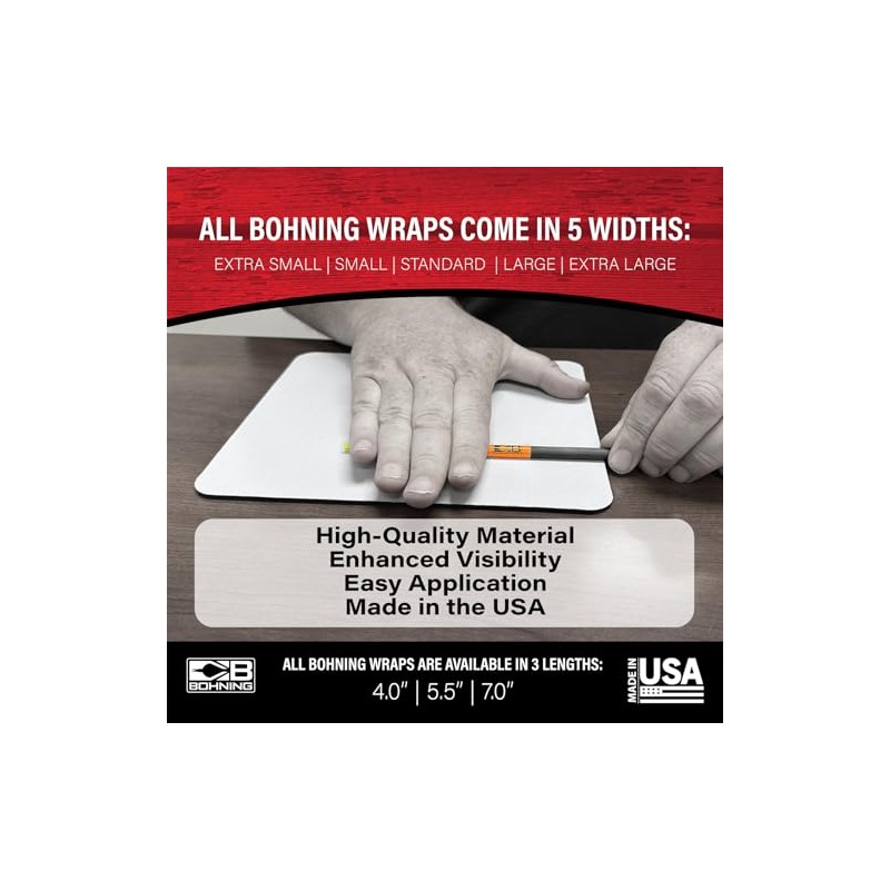 Bohning 5.5" Solid Arrow Wraps, X-Small, White