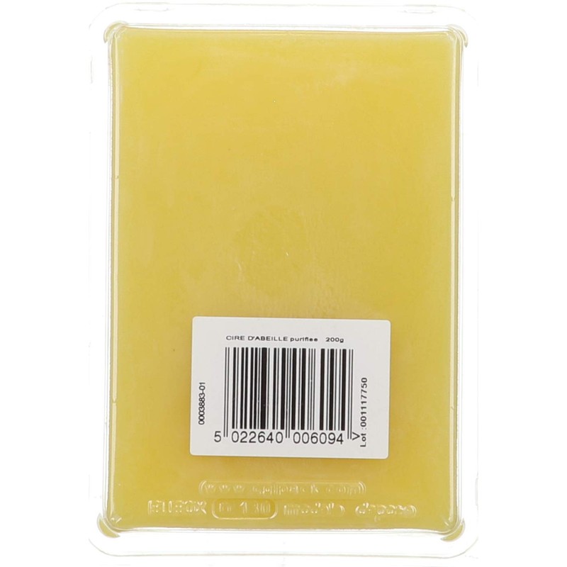 Liberon BPUR200G 200g Purified Beeswax Block