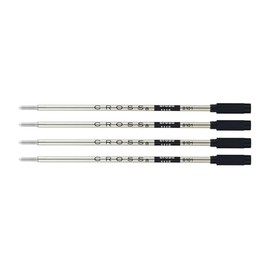 Cross 1.3mm Broad Tip Ballpoint Pen Refill for Cross Standard Ballpoint Pens (Black, 4-Pack) (2 Items)