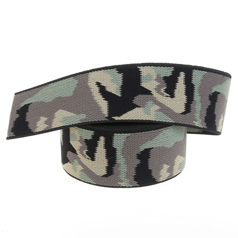 COTOWIN 1.5-inch Wide Camouflage Elastic,Double Face Plush Soft Comfortable Sewing