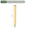 YOKIVE 20 Pcs Brass Hexagon Threaded Spacer, Hex Spacer with