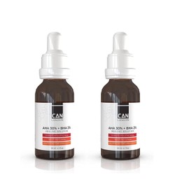 ican London AHA 30% + BHA 2% Serum - Healthy Exfoliating Brightening Facial Serum 2 x 30ml