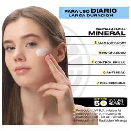 Protector Solar Facial Mineral Ulmar Piel Sensible 2pzs