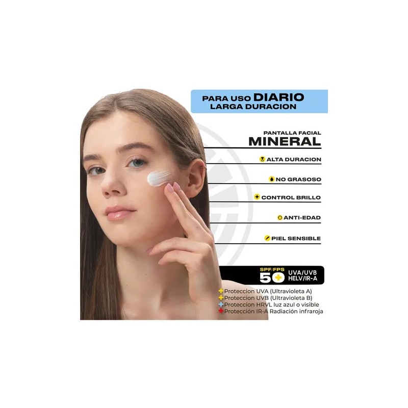 Protector Solar Facial Mineral Ulmar Piel Sensible 2pzs