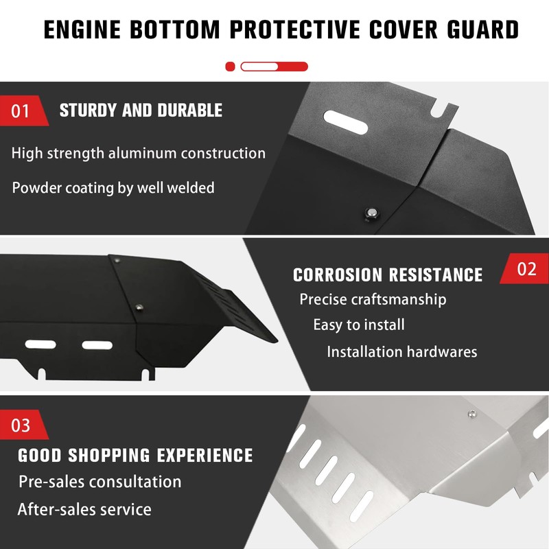 CHIFUN Skid Plate Compatible with Honda Goldwing 1800 GL1800 2001-2017,