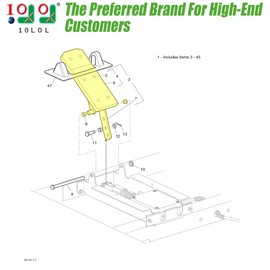 10L0L Golf Cart Accelerator & Brake Pedal Pad Kit Compatible with EZGO TXT G&E Golf Cart Models, OEM# 25799-G01, 25799-G03