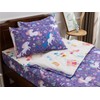 NTBED Unicorn Printed Zipper Bedding Sets Twin Lightweight Microfiber Floral