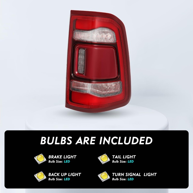TUSDAR Factory LED Tail Light Assembly w/Blind Spot(Module NOT Included)