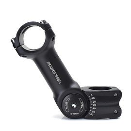 Adjustable MTB Stem 25.4mm 31.8mm, ±60 Degree Aluminum Alloy Bike Stem Riser, Short Handlebar Stems for Mountain Bikes, Road Bike, BMX, Cycling (31.8x130mm)