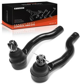 A-Premium 2 x Front Outer Tie Rod Ends, Compatible with Nissan Titan 2017-2023