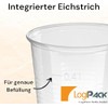 50 Stück Trinkbecher | Eichstrich 0,4l | Bierbecher Plastikbecher Einwegbecher