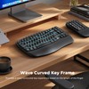 MEETION Wave Ergonomic Split Keyboard with Separate Numeric Keypad