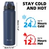 OLDLEY Stainless Steel Water Bottle with Straw 1L Vaccum Insulated