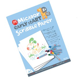 Micador Early Start, Scribble Pad, A3, 11.75in x 16.5in - Table + Easel Use - 30 Sheets - FSC Certified Paper - Ages 2+