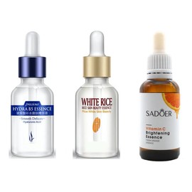Kit De 3 Sueros Serum Facial Ácido Hialurónico Vitamina C