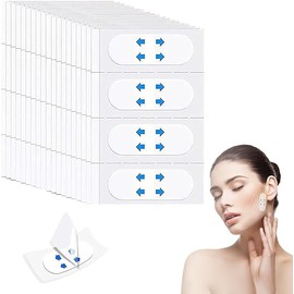 Votvlog 120 Face Lift Tape, Invisible Facelift Tape for V-Shape Face, Double Chin Remover, Lift Face Sticker, Hiding Face Wrinkles, Lifting Saggy Skin Make-Up, Facelift Tools