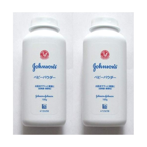 Johnson & Johnson Baby Powder Shaker Type 3.5 oz (100 g) x 2 Sets