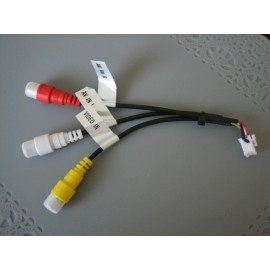 Jensen Original AV In & Video In RCA Cable 6 Pins for CAR1000, CAR8000