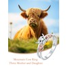 WINNICACA Sterling Silver Animal Rings Rose Gold Otter Highland Cow