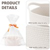 Storage Basket, Gift Basket, Empty Cotton Rope with Handles, Braided