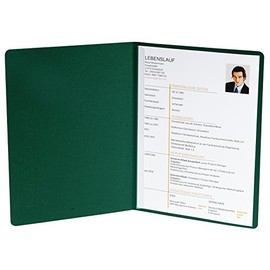 Application Folder Set of 2 with 1 Spine Bar Capacity 30 Sheets/Manila Cardboard 400 g DIN A4 Green