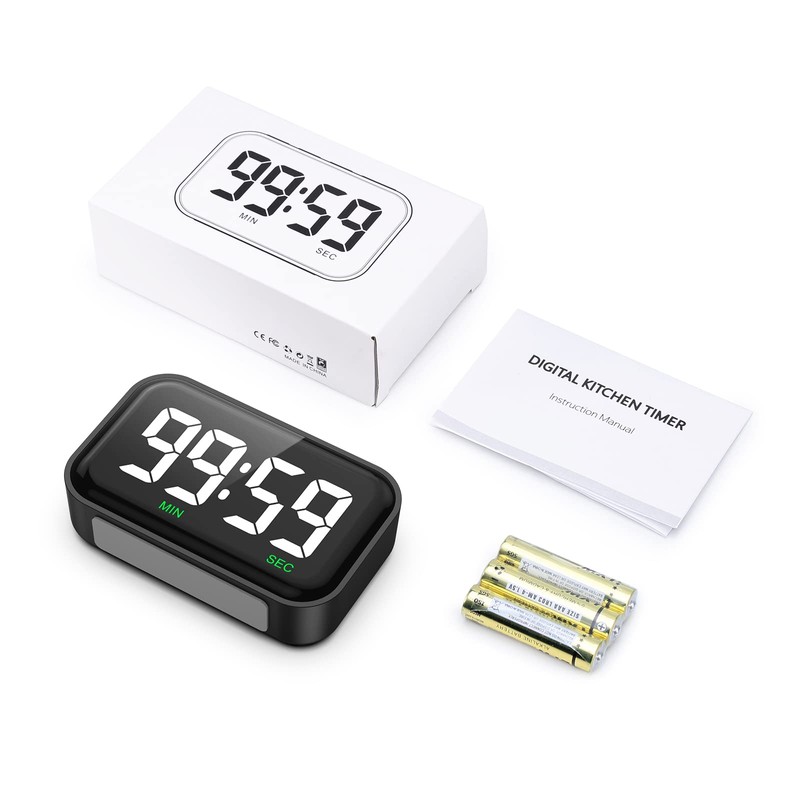 Newest AMIR Digital Timer, 3.5in Visual Timer Accurate Kitchen Timer,