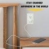 Bates- US Plug Adapter, 2 pc, Travel Adapter, Europe to