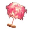 Feather Table Lamp Light Luxury Bedside Lamp Night Light for