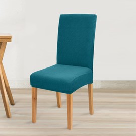 Granbest Premium Waterproof Dining Room Chair Covers, Set of 4, Stretch High Back Chair Covers, Slipcover for Dining Room, Removable Chair Protection for Banquet, Kitchen, Party (Set of 4, Blue Green)