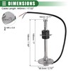 Motoforti Kraftstoff-Füllstandsanzeige-Kit, Kraftstoff-Füllstandsanzeige 7'' (180mm), 1 Satz