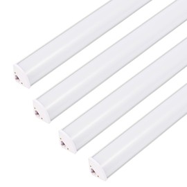 WAHADI LED Cabinet Lighting 40W V-Shaped Corner Strip Lights 4FT Integrated Tube Bulbs Daylight 6000K for Under Cabinet, Counter, Showcase, Closet, and Shelf, Ceiling, Wall (4Pack)