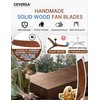 Ceversa 60 Inch Outdoor Ceiling Fan Without Light,Solid Wood 3