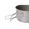 TOAKS Titanium 1350ml Pot with Pan, Titanium Pot Outdoor Camping