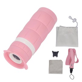 Kids Monocular Telescope High Magnification HD Low Light Lens Eye Protection Telescope Toy for Boys Girls Pink