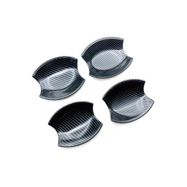 OKAYOHINN Nissan Note New Aura AURA E13 Series Door Handle Protector Cover Door Knob Protector Sticker Bowl Cover Garnish Door Knob Scratch Prevention Garnish Exterior Part ABS Resin 4PCS [Carbon